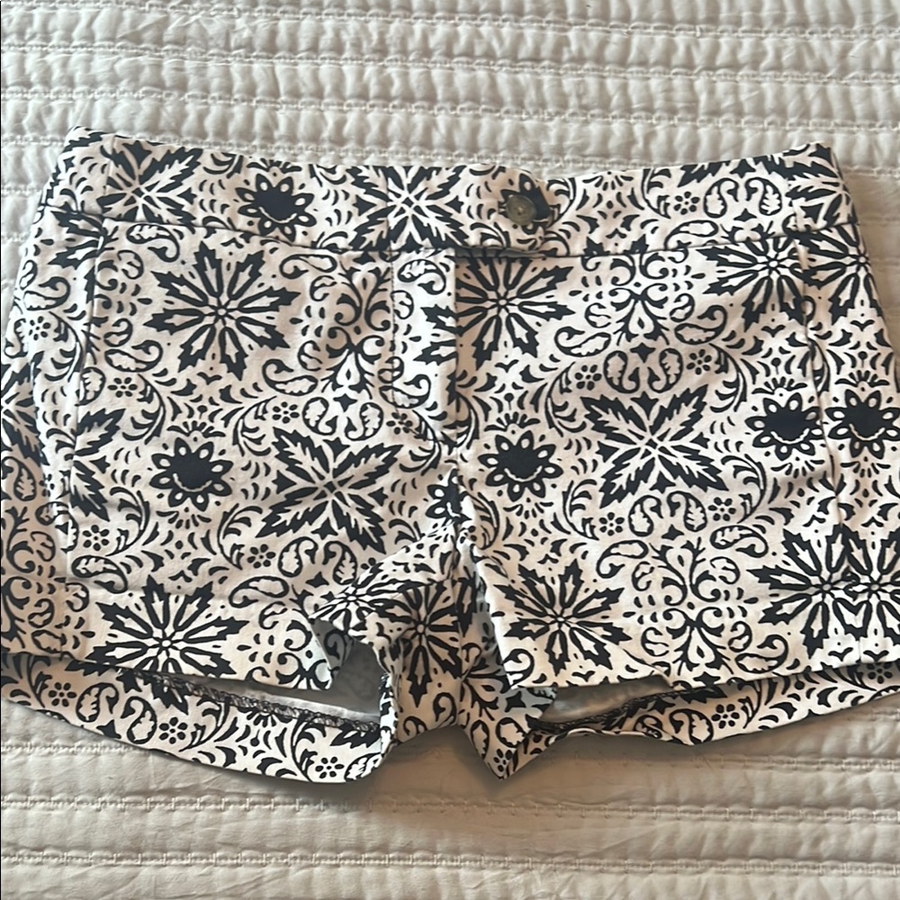 J. Crew Black and White Shorts